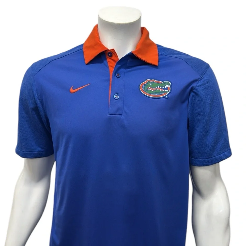 Nike Dri Fit University of Florida Gators Sideline New Wave Golf Polo Shirt MD